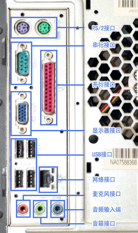 电脑主机前面的耳机接口接线